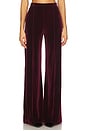 view 1 of 6 Velvet Wide Leg Pant in Merlot