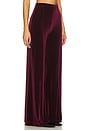 view 2 of 6 Velvet Wide Leg Pant in Merlot