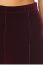 view 6 of 6 Velvet Wide Leg Pant in Merlot