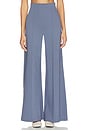 view 1 of 6 Ponte Knit Wide Leg Pant in Sea Blue