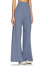 view 2 of 6 Ponte Knit Wide Leg Pant in Sea Blue