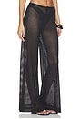 view 2 of 6 Fishnet Wide Leg Pant in Black