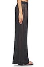 view 3 of 6 Fishnet Wide Leg Pant in Black