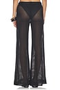 view 4 of 6 Fishnet Wide Leg Pant in Black