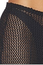 view 6 of 6 Fishnet Wide Leg Pant in Black