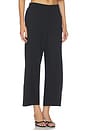 view 2 of 6 Ponte Knit Barrel Pant in Black