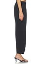 view 4 of 6 Ponte Knit Barrel Pant in Black