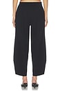 view 5 of 6 Ponte Knit Barrel Pant in Black