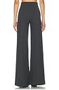 view 5 of 6 PANTALON LONG WIDE LEG PANT in Charcoal