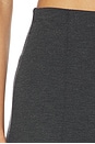 view 7 of 6 PANTALON LONG WIDE LEG PANT in Charcoal