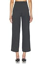 view 5 of 6 Ponte Knit Cropped Straight Leg Pant in Charcoal