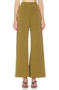 view 1 of 6 Vintage Knit Wide Leg Pant in Chartreuse