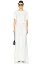 view 5 of 6 Ponte Knit Wide Leg Pant in Off White