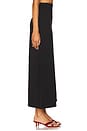 view 3 of 6 Ponte Knit Wide Cropped Leg Pant in Black