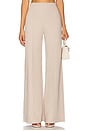 view 1 of 6 Ponte Knit Wide Leg Pant in Clay