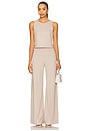 view 5 of 6 Ponte Knit Wide Leg Pant in Clay