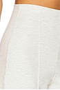 view 6 of 6 Ponte Knit Straight Leg Pant in Heather Grey