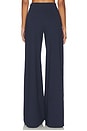 view 4 of 6 Ponte Knit Wide Leg Pant in Navy