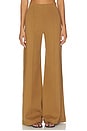 view 1 of 6 Ponte Knit Wide Leg Pant in Camel