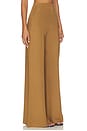 view 2 of 6 Ponte Knit Wide Leg Pant in Camel