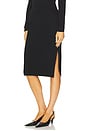 view 1 of 6 Ponte Knit Pencil Skirt in Black