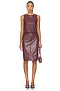 view 5 of 6 Leather Pencil Skirt in Oxblood
