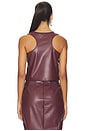 view 3 of 4 Leather Tank Top in Oxblood