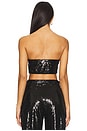 view 3 of 5 Sequin Bandeau Top in Black