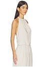 view 2 of 4 Linen Tie Back Halter Top in Sand