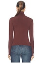 view 4 of 4 Modal Turtleneck Tee in Cocoa