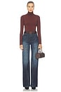 view 5 of 4 Modal Turtleneck Tee in Cocoa