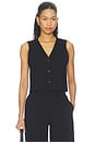view 1 of 4 Ponte Knit Vest in Black