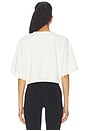 view 4 of 4 Ponte Knit Crop Top in Off White