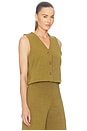 view 2 of 4 Vintage Knit Vest in Chartreuse