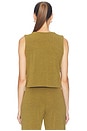 view 3 of 4 Vintage Knit Vest in Chartreuse