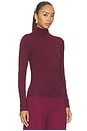 view 2 of 4 Modal Turtleneck Tee in Elderberry