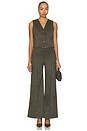 view 5 of 4 Stretch Suede Vest in Olive