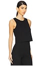 view 2 of 4 Ponte Knit Tank Top in Black