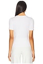 view 3 of 4 CAMISETA JUSTA DE MALHA MODAL in White