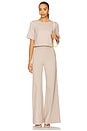 view 4 of 4 Ponte Knit Short Sleeve Top in Clay