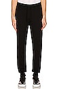view 1 of 3 PANTALON SWEAT REC in Black