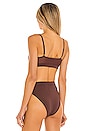 view 3 of 4 High Cut Bralette in Truffle