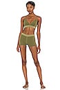 view 4 of 4 Classic Bralette in Olive Army