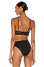 view 3 of 4 High Cut Bralette in Black