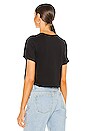 view 3 of 4 Boxy Crop Tee in Black
