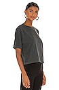 view 2 of 4 Relaxed Crop Tee in Stretch Limo