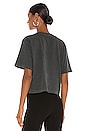 view 3 of 4 Relaxed Crop Tee in Stretch Limo