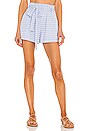 view 1 of 4 Etta Paperbag Short in Azul Arrow