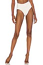 view 1 of 5 Hunter Bikini Bottom in Cream Snake Texture