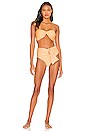 view 4 of 4 Dean Bikini Bottom in Peach Pleat